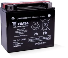 Yuasa High Performance, Maintenance Free Battery - Fresh Pack - Yuam620Bh - 494-Ytx20Hlbsf1